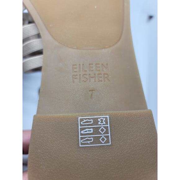 Eileen Fisher Rato Sandal in Honey Tumbled Nubuck - Picture 7 of 10